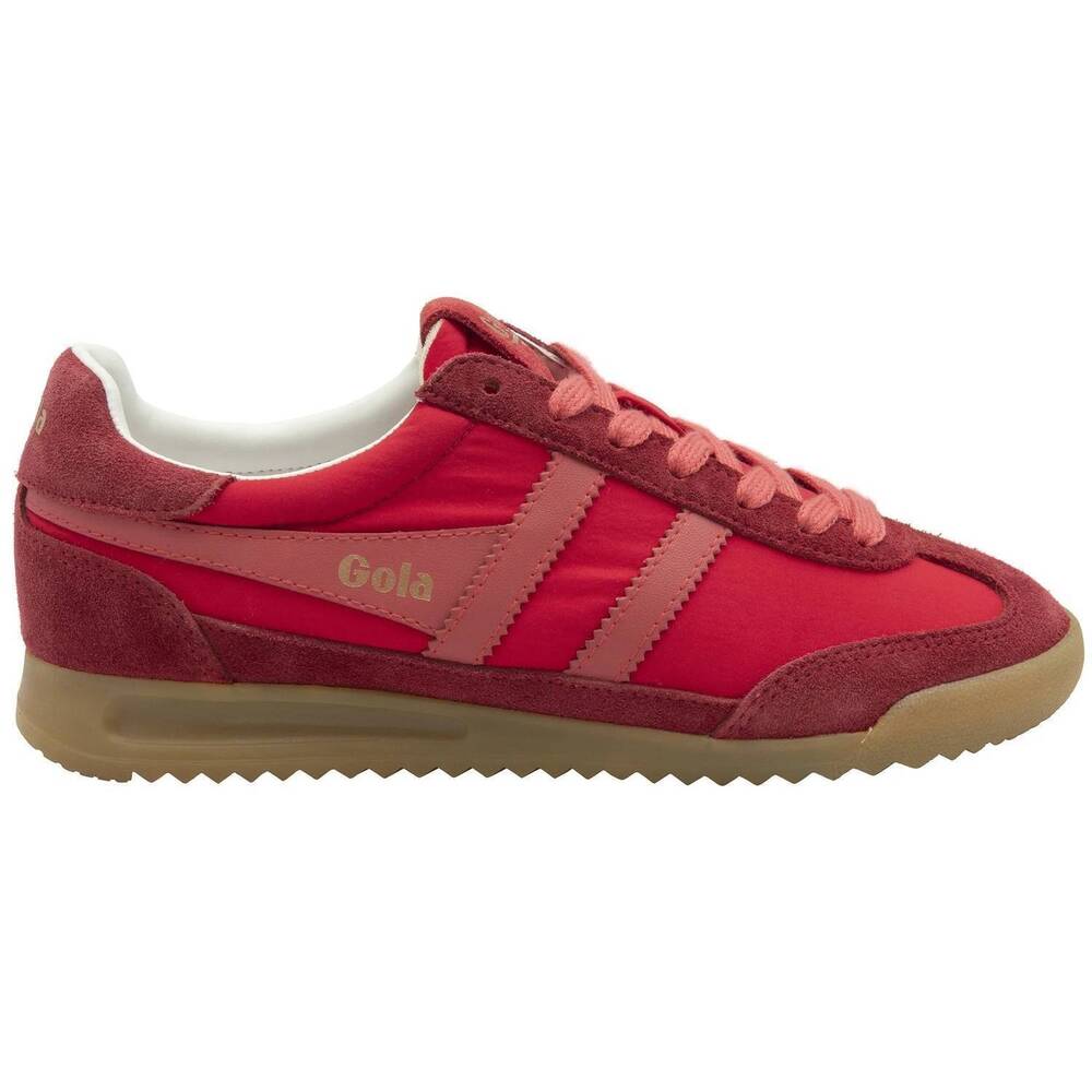 NEW GOLA women's firefly sneakers in red/deep red/ coral